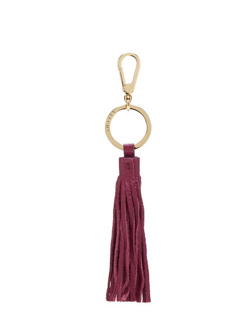 COCCINELLE TASSEL  Leather charm keychain garnet red - Key holders