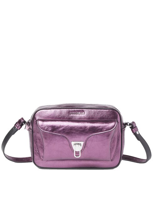 COCCINELLE BEAT PEPITA  Mini shoulder bag, in leather pulp pink - Women’s Bags