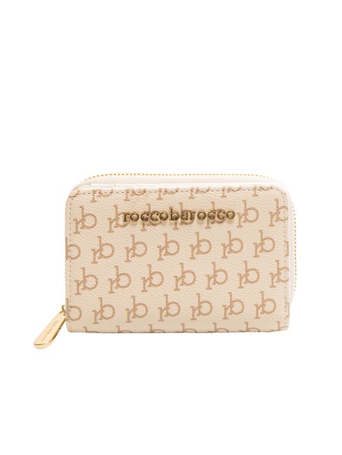 ROCCOBAROCCO MONOGRAM  Zip wallet white - Women’s Wallets
