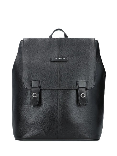 THE BRIDGE BIAGIO  13" Laptop Backpack, Leather Black - Laptop backpacks
