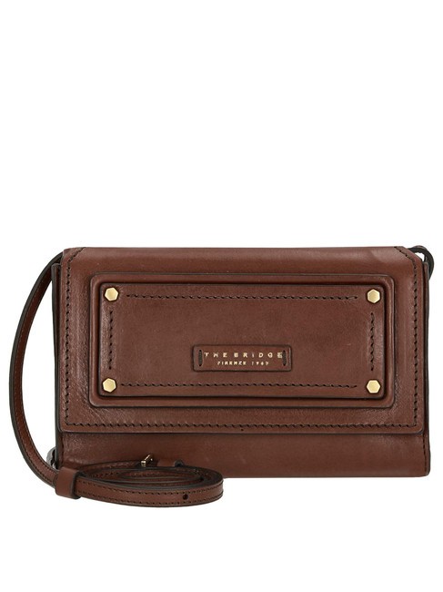 THE BRIDGE CONSUMA  Mini shoulder bag, in leather BROWN - Women’s Bags