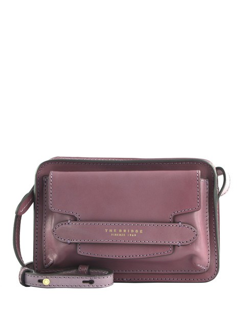 THE BRIDGE LUCREZIA Leather case room mauve with gold - Women’s Bags