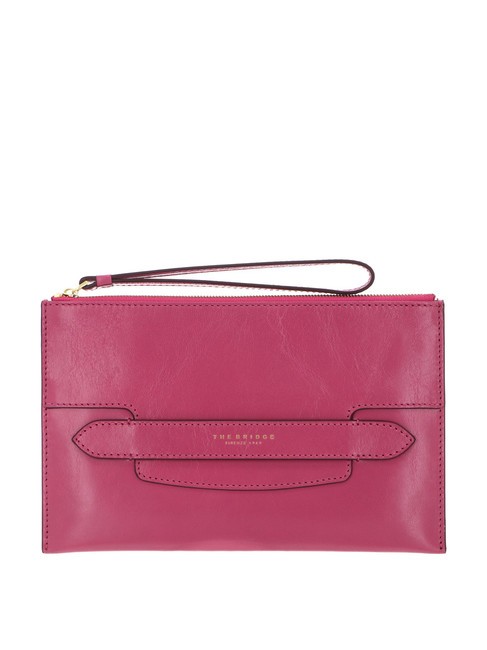 THE BRIDGE LUCREZIA Clutch bag with leather cuff lipstick abb. gold - Women’s Bags