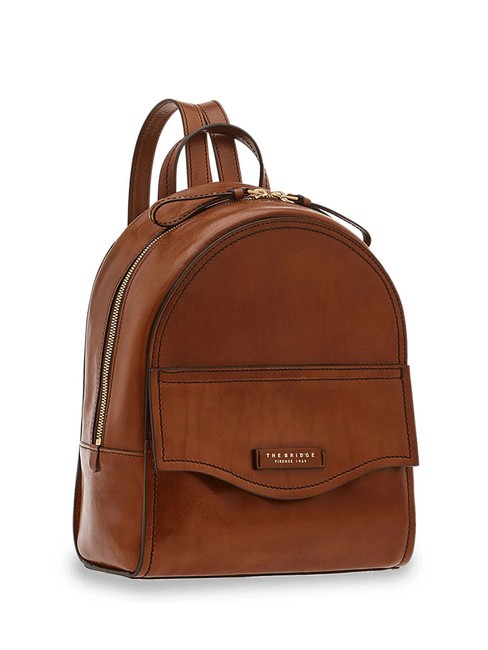 THE BRIDGE ANGELA Leather backpack BROWN - Women’s Bags