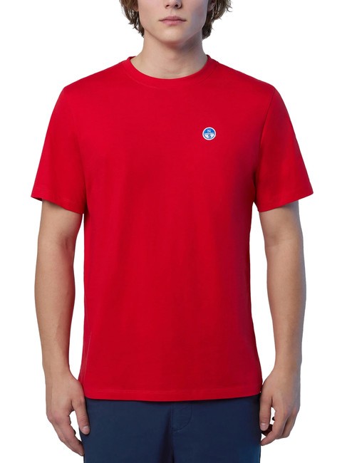 NORTH SAILS BOLLO Cotton T-shirt red - T-shirt