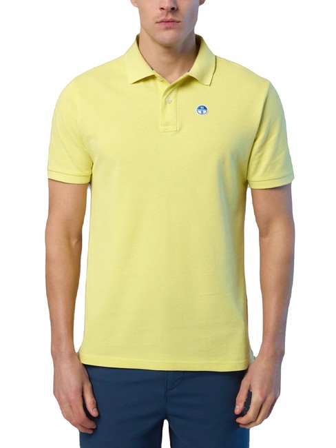 NORTH SAILS BASIC Short-sleeved cotton polo limelight - Polo shirt