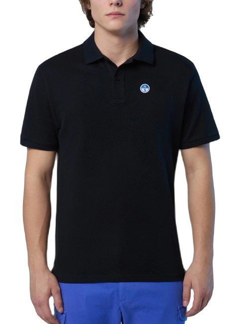 NORTH SAILS BASIC Short-sleeved cotton polo black - Polo shirt
