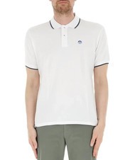 NORTH SAILS COLLAR STRIPED Short-sleeved cotton polo - Polo shirt