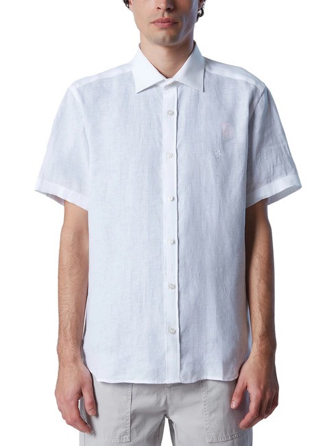 NORTH SAILS N|S Short-sleeved linen shirt white - Men's Shirts