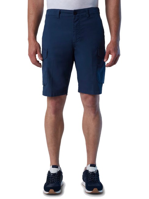 NORTH SAILS AMERICA Regular fit cotton cargo Bermuda shorts dark denim - Trousers