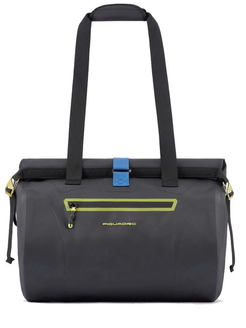 PIQUADRO CORNO ALLE SCALE Waterproof Duffel Bag Black - Duffle bags