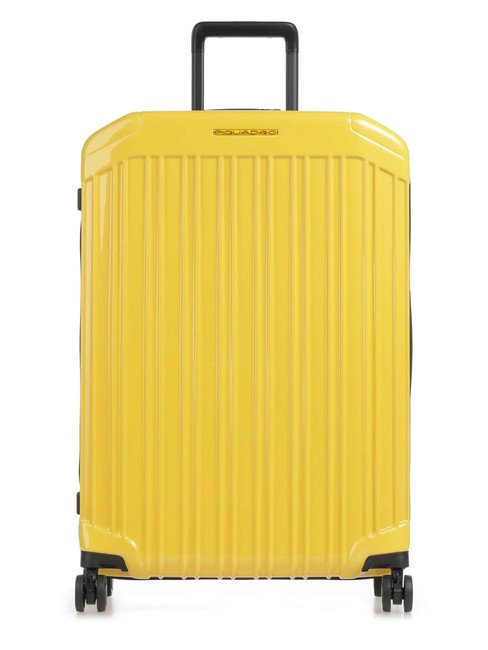 PIQUADRO PQ-LIGHT Medium size trolley Yellow - Rigid Trolley Cases