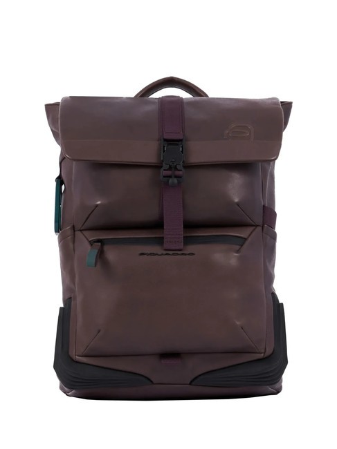 PIQUADRO CORNER 2.0 SPECIALE 15.6" Leather Laptop Backpack bordeaux - Laptop backpacks