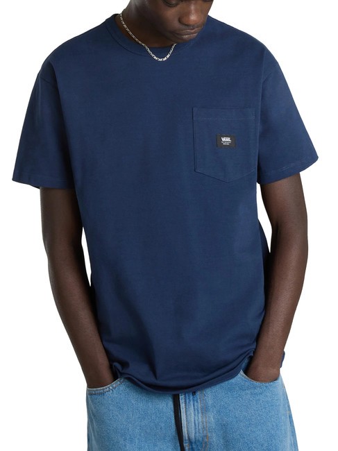 VANS OFF THE WALL II POCKET Cotton T-shirt with pocket dress blues - T-shirt