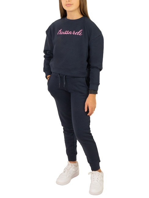 TRUSSARDI HEIN Sweatshirt and trousers tracksuit navy/navy - Children's tracksuits