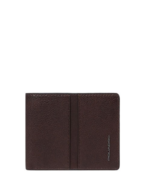 PIQUADRO HEDLEY Leather wallet MORO - Men’s Wallets
