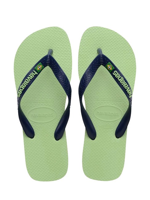 HAVAIANAS BRASIL LOGO Men's flip flops lemongrass - Unisex shoes