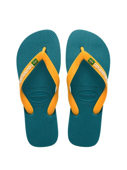 HAVAIANAS BRASIL LOGO Men's flip flops green vibe - Unisex shoes