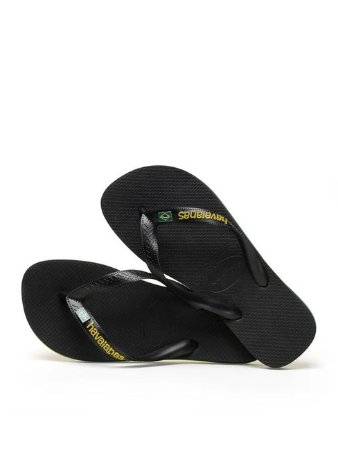 HAVAIANAS BRASIL LAYERS Flip flops BLACK - Unisex shoes