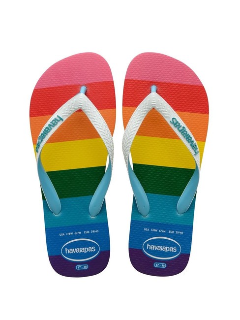 HAVAIANAS TOP PRIDE ALLOVER Flip-flops blue - Unisex shoes