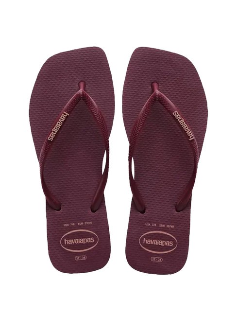 HAVAIANAS SQUARE LOGO Flip-flops purple soil - Women’s shoes