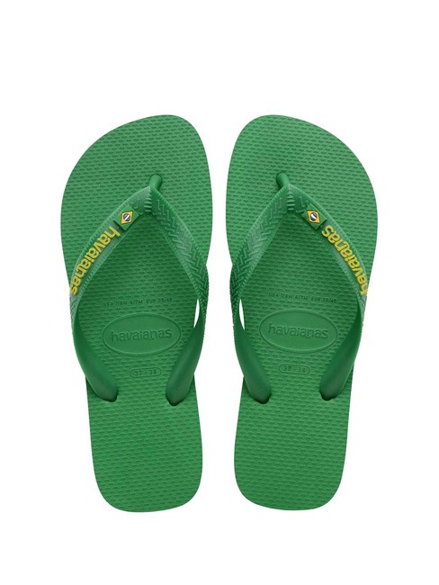 HAVAIANAS BRASIL LOGO NEON Flip-flops homeland green / yellow citric - Unisex shoes