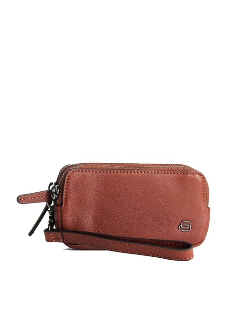 PIQUADRO BLACK SQUARE Mini leather clutch LEATHER - Tablet holder& Organizer