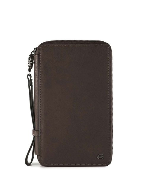 PIQUADRO BLACK SQUARE Travel Document Holder MORO - Men’s Wallets