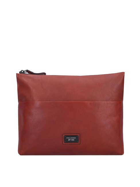 PIQUADRO HARPER Flat leather clutch LEATHER - Tablet holder& Organizer