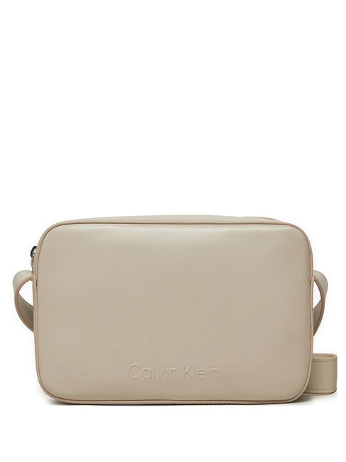 CALVIN KLEIN EMBOSSED CALVIN Mini Shoulder Camera Bag gray morn - Women’s Bags