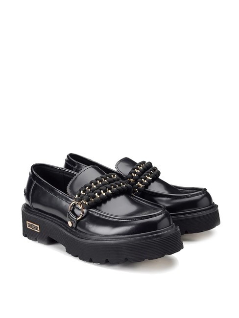 CULT SLASH 4353 Leather platform loafers black - Women’s shoes