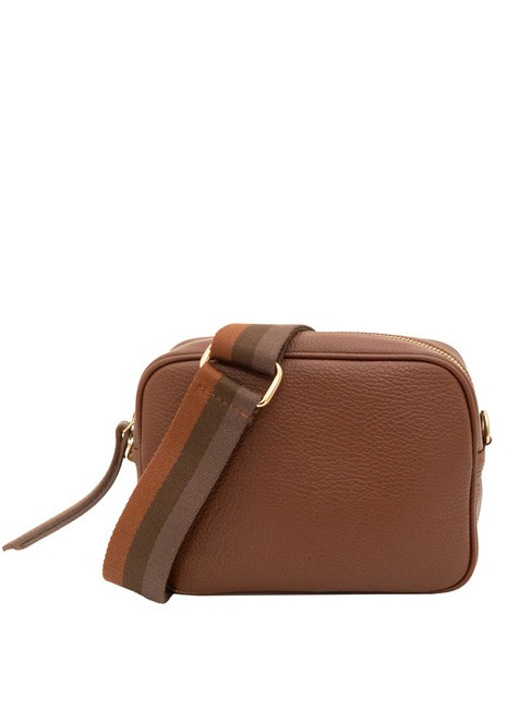 LESAC LUCIA Dollar leather double shoulder bag burned - Women’s Bags