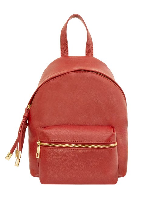 LESAC VANESSA Dollar leather backpack red - Women’s Bags
