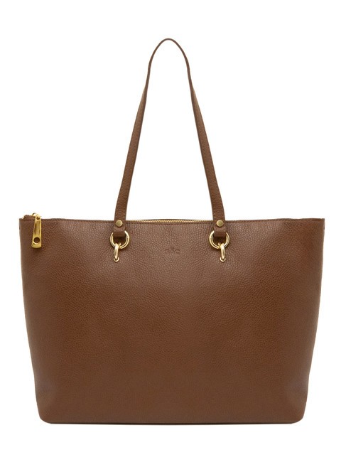 LESAC VIOLA  Leather shopping bag burned - Women’s Bags