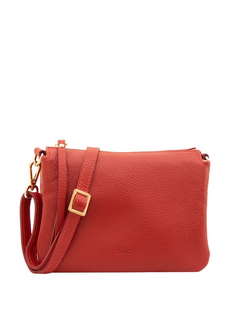 LESAC SIMONA Tris dollar leather shoulder bag red - Women’s Bags