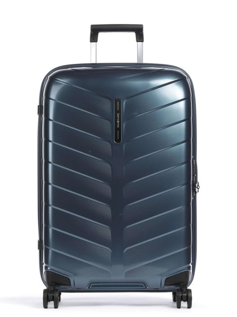 SAMSONITE ATTRIX Medium size trolley steel blue - Rigid Trolley Cases