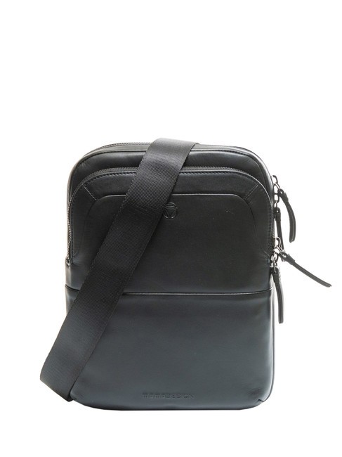 MOMO DESIGN NAPPA Leather bag black - Over-the-shoulder Bags for Men