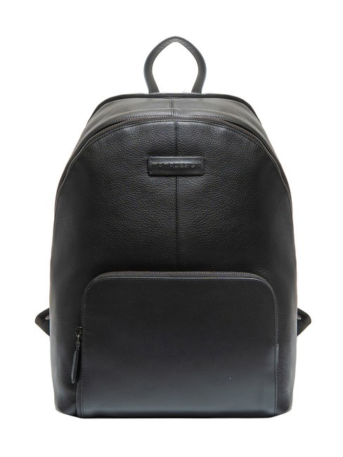 MOMO DESIGN DOLLARO  15.6" Leather Laptop Backpack black - Backpacks & School and Leisure