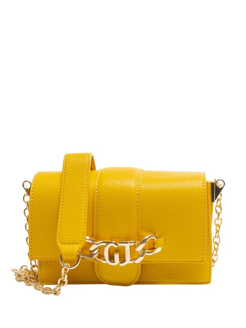 GAUDÌ CATHY Mini shoulder bag with chain yellow - Women’s Bags