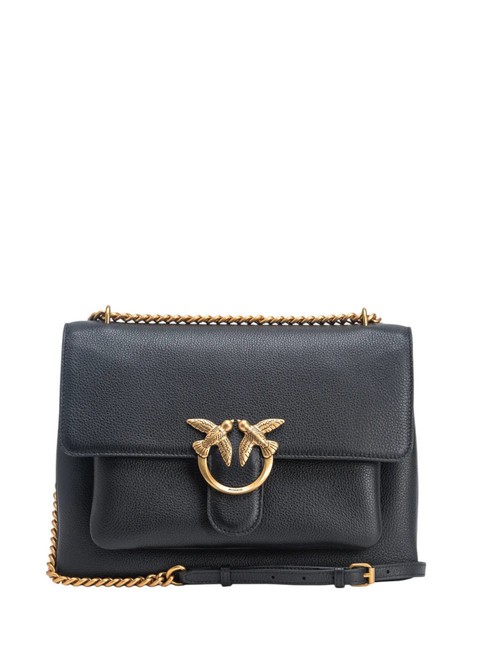 PINKO LOVE SOFT BIG  Shoulder bag / crossbody bag black-antique gold - Women’s Bags