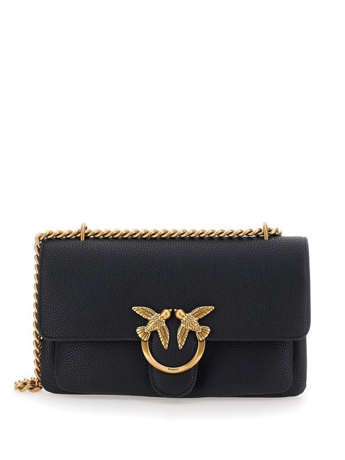 PINKO LOVE SOFT MINI Shoulder bag / crossbody bag black-antique gold - Women’s Bags