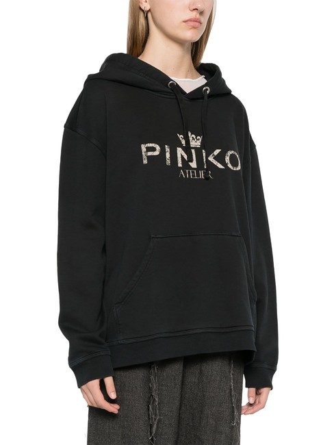 PINKO BASSANI Hoodie black limousine - Women's Sweatshirts