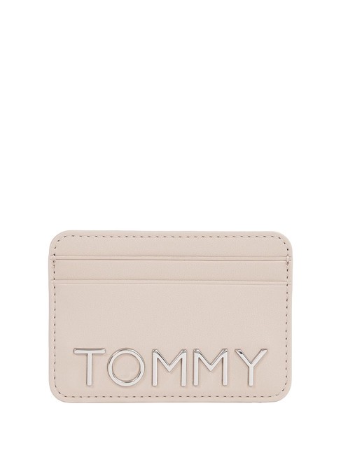 TOMMY HILFIGER TOMMY JEANS CITY BOLD Flat card holder drifting dunes - Women’s Wallets
