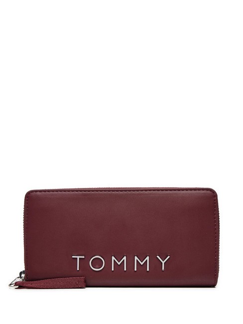 TOMMY HILFIGER TOMMY JEANS CITY BOLD  Zip Around Wallet deep rouge - Women’s Wallets