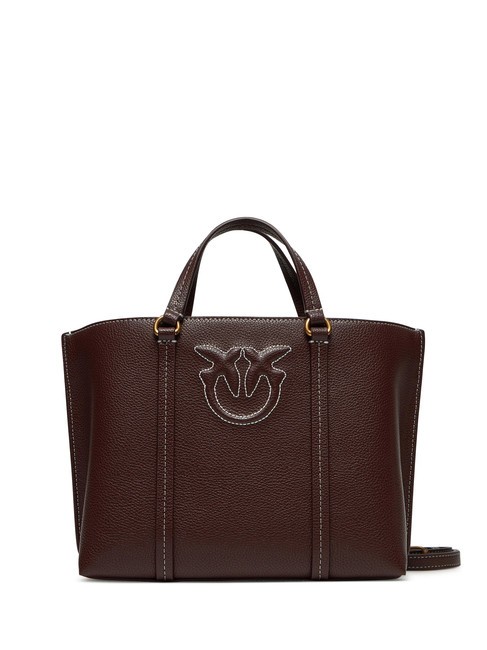 PINKO MIRANDA  Handbag, with shoulder strap choc. amaro-antique gold - Women’s Bags