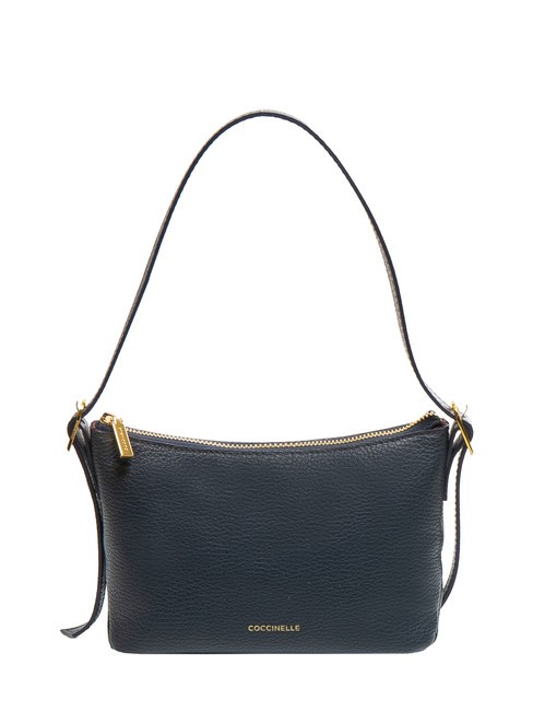COCCINELLE CHERRY Small leather shoulder bag midnight blue - Women’s Bags