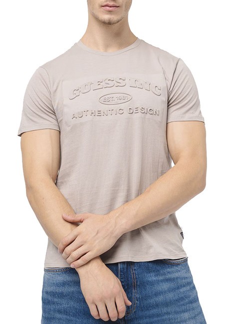 GUESS CLUB LOGO T-shirt with embossed logo mindful - T-shirt