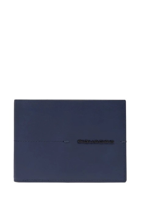 PIQUADRO KIRI Leather wallet, with coin purse blue - Men’s Wallets