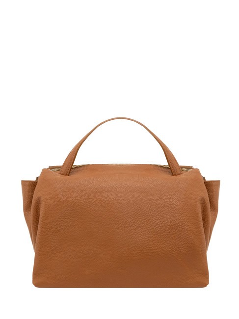 LESAC FRESIA Handbag, with shoulder strap, in leather dark leather - Women’s Bags