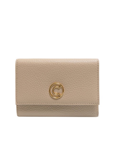 COCCINELLE TULIP Medium leather wallet, 4cc powder pink - Women’s Wallets